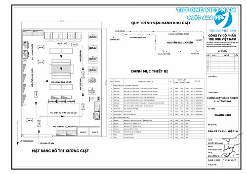 Xưởng giặt công suất 3-4 tấn